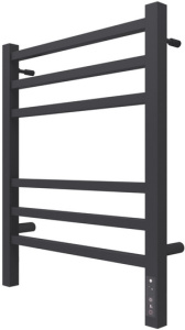 П/С  ТЕРМИНУС  НЕРЖ. ЭЛЕКТР.  Ватикан П6 450х600 (3+3 ) электро (new встроен.диммер) КС 9005   матов ЧЕРНЫЙ