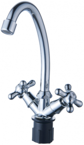 КУХНЯ  ЭВЕРЕСТ  B49-340M  1/2" к КРЕСТ с выc. изливом НА ГАЙКЕ (уп. 2 шт)