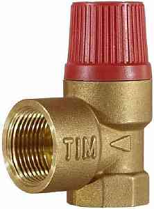 Клапан предохранительный   1/2"  ВР-ВР 1,5 бара TIM