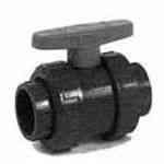 ПЭ  Кран шаровой компрессионный ВР/ВР 1"1/4 х 1"1/4 PN10  Сантехпласт /